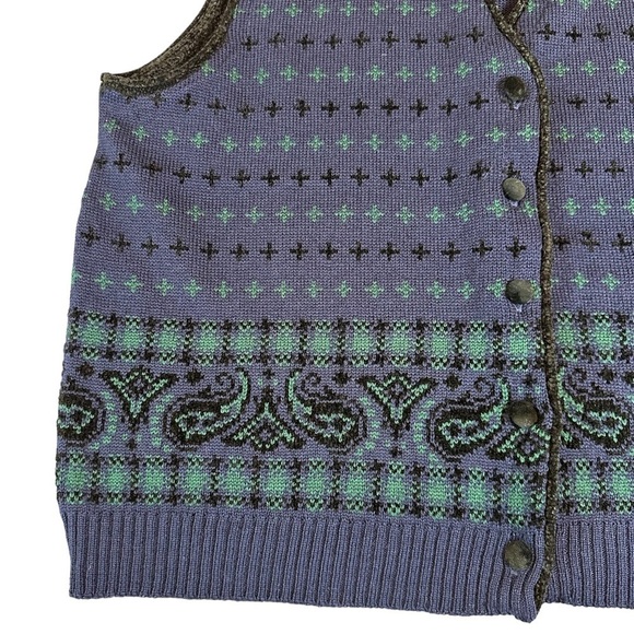 Vintage Pendleton Granny Chic Sweater Vest Womens Size 2XL - Picture 4 of 6
